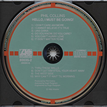 Phil Collins-Hello, I Must Be Going!