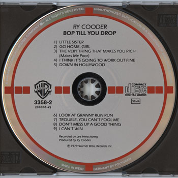 Ry Cooder-Bop Till You Drop