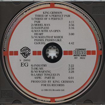 King Crimson-Three Of A Perfect Pair
