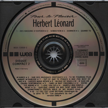 Herbert Léonard-Pour Le Plaisir (32 Succès Double Compact)