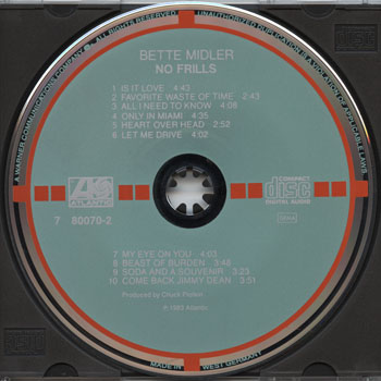 Bette Midler-No Frills