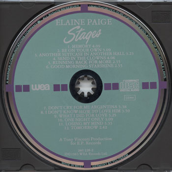 Elaine Paige-Stages