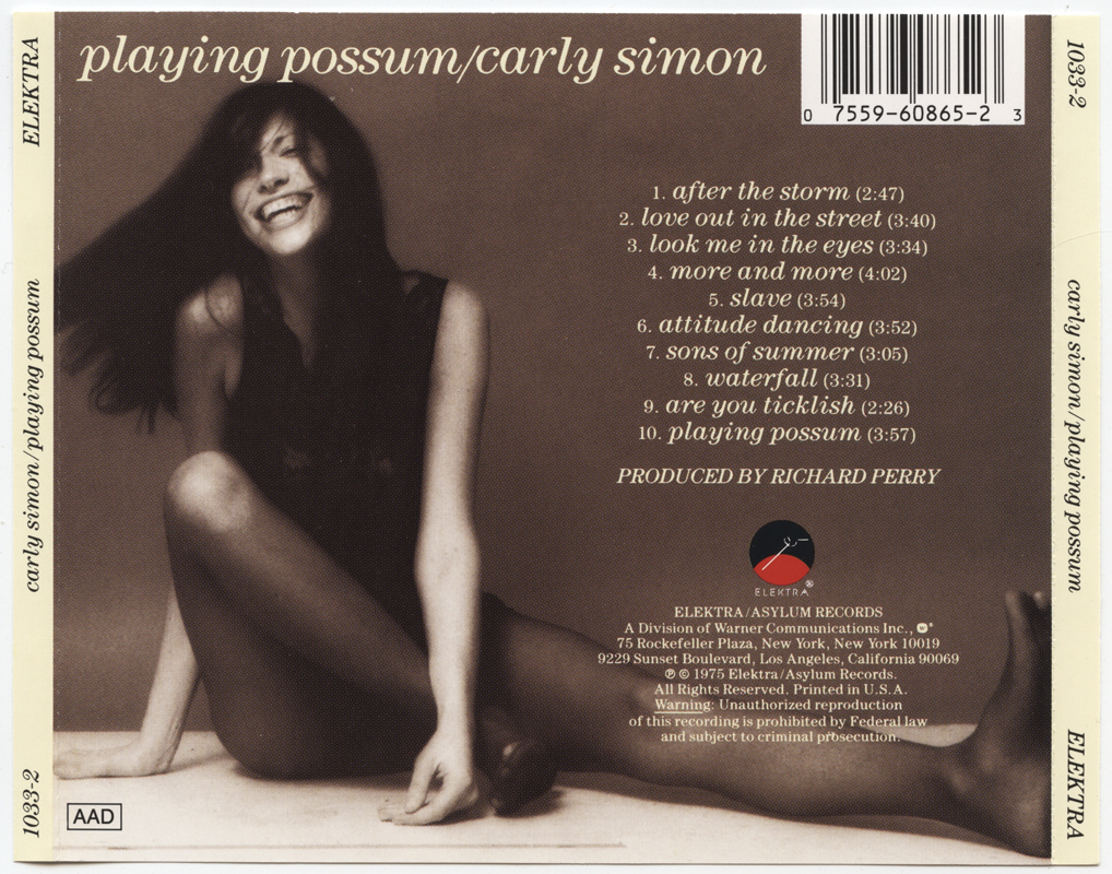 Misc CD / Simon, Carly : Playing Possum (V001) .